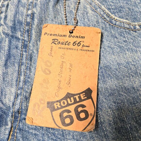 Original Clothing Co. Route 66 Sz 34 Men Blue Premium Denim Shorts - Picture 4 of 5